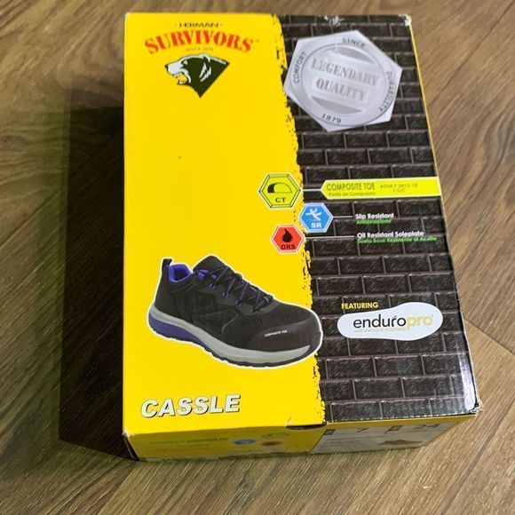 Herman survivors cassle composite toe shoes. Slip resistant oil resistant - Picture 2 of 8